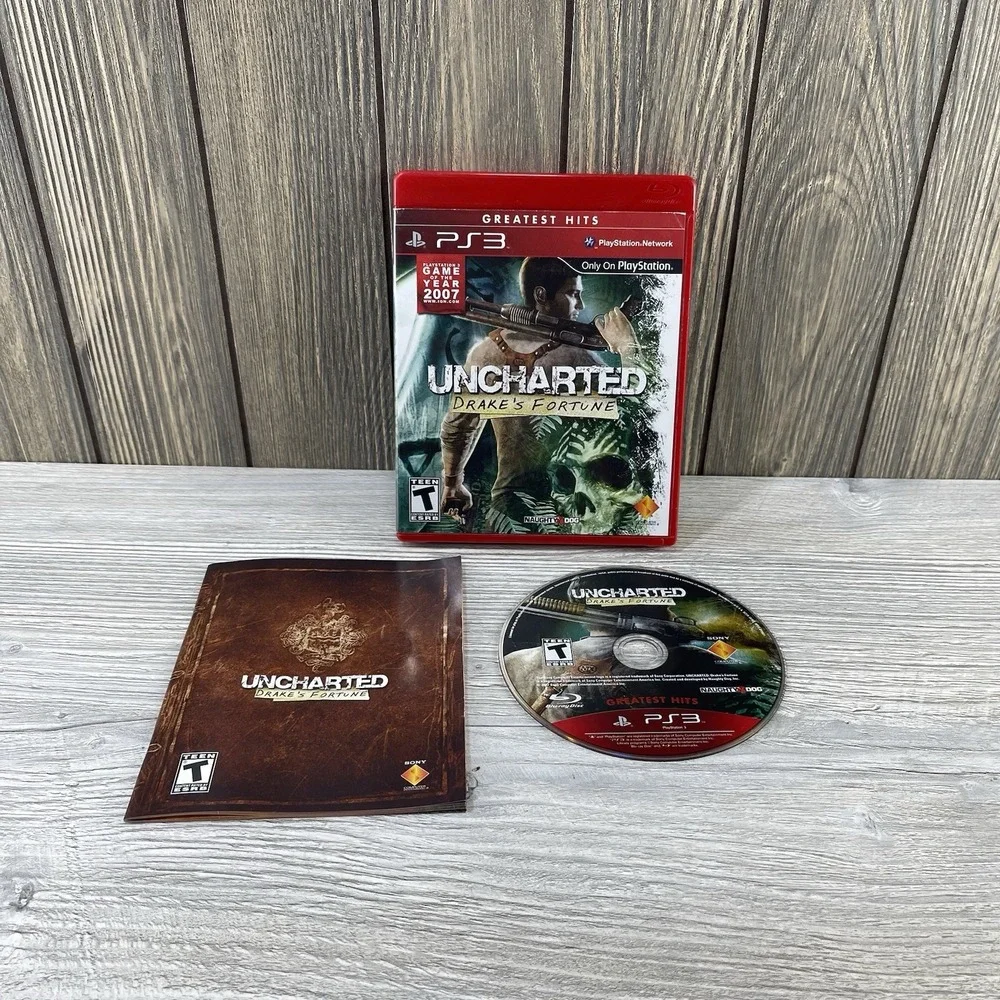 Uncharted: Drake's Fortune Sony PlayStation 3, 2007 Tested Working